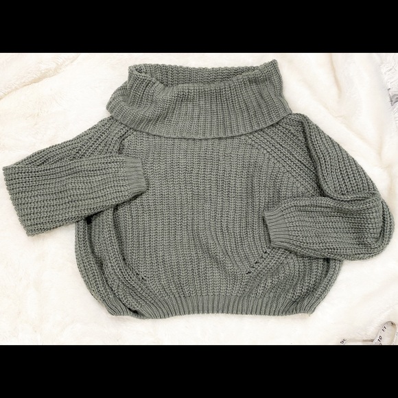 Moon & Madison Olive Cowl Neck Sweater - Picture 2 of 5
